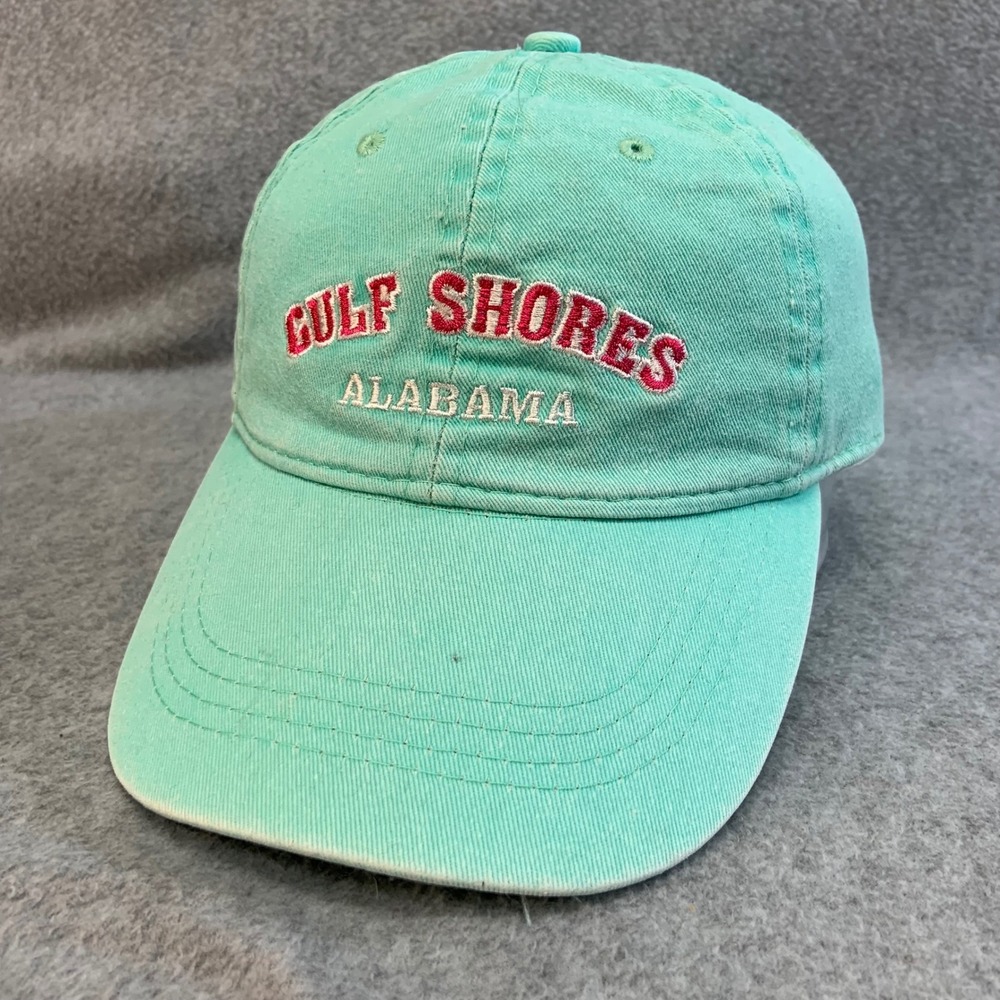 Gulf Shores Alabama Unisex Teal Surf Style Baseball Hat Embroidered OSFA